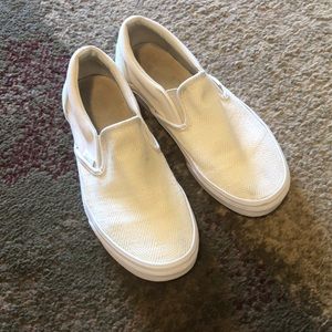 VANS women size 7 off white